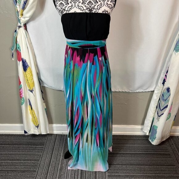 Kitty Y2K strapless colorful maxi dress.  Size medium - Picture 2 of 10